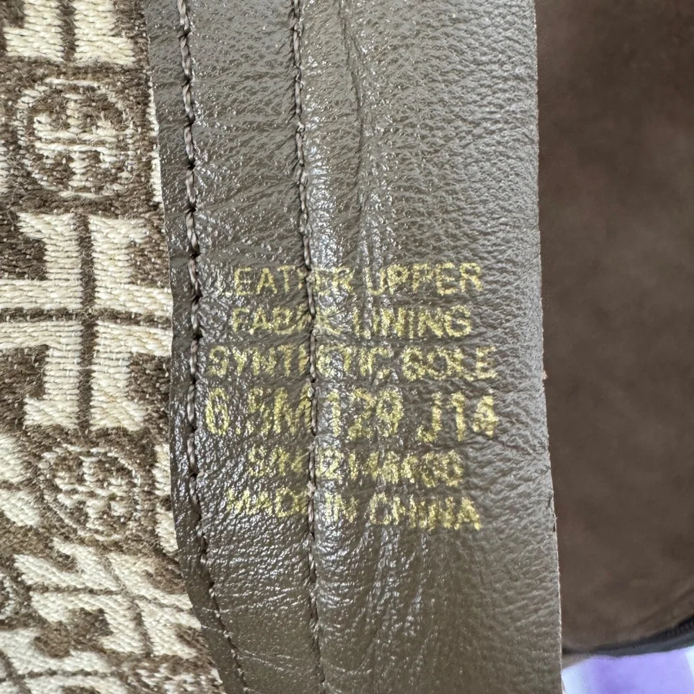 Tory Burch Women Brown Suede Leather Riding Boots Logo Tall Boots 6.5 Equestrian